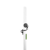 Gravity LS 431W White Square Base Lighting Stand With Offset M20 Mount